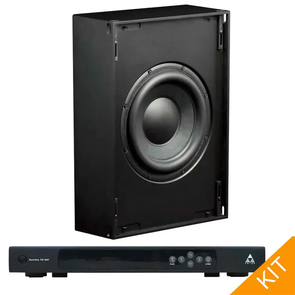 2 x InWall Bronze/6 Sub with RackAmp 700 DSP