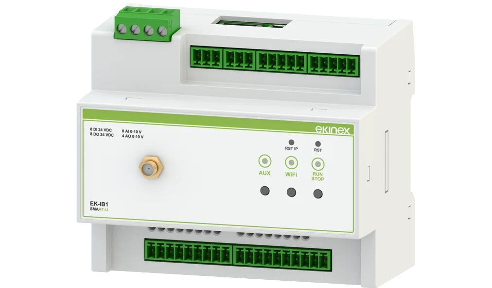 EK-IB1, Smart-U PLC with Ethernet port or Wi-Fi connection