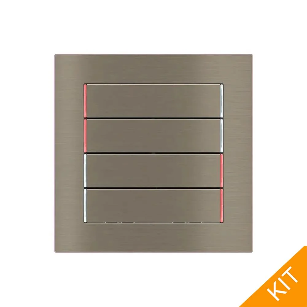 Ekinex E13-RW, 71series, Nickel, 4 x knapp-horiz., DEEP