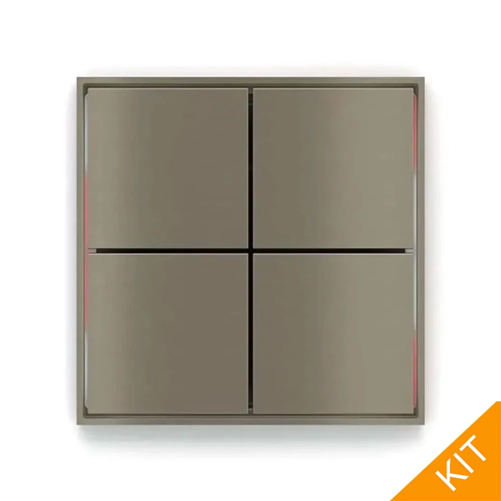 EK-ED2-TP-RW, FFseries FORM, Nickel, 4 x knapp, rød/hvit