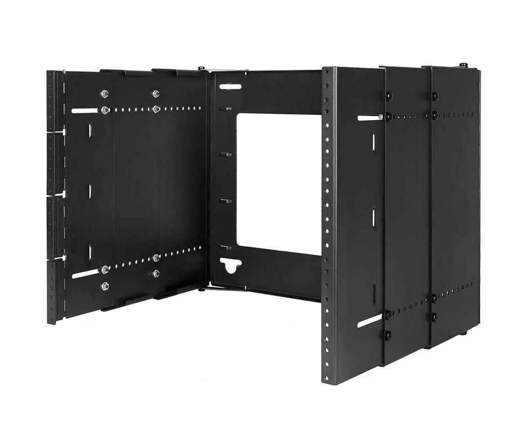 SR-WM-PPH-8U-6-15, Wall-Mount Adj.-Depth Patch Rack 8U