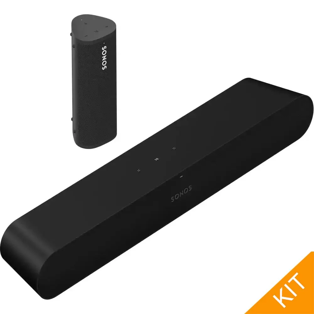 Sonos RAY pakke til 2 rom i sort