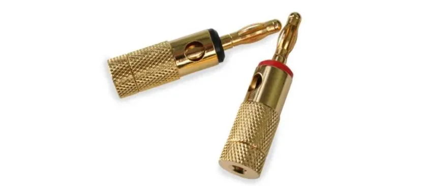 BC-BANANA, Binary™ Gold Plat. Bana. Plugs Black/Red, 20 Pair