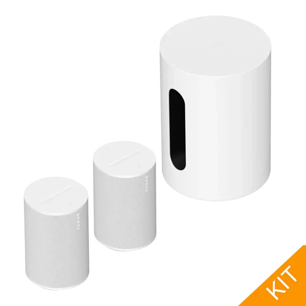 Utfyllingspakke for hjemmekino i hvit