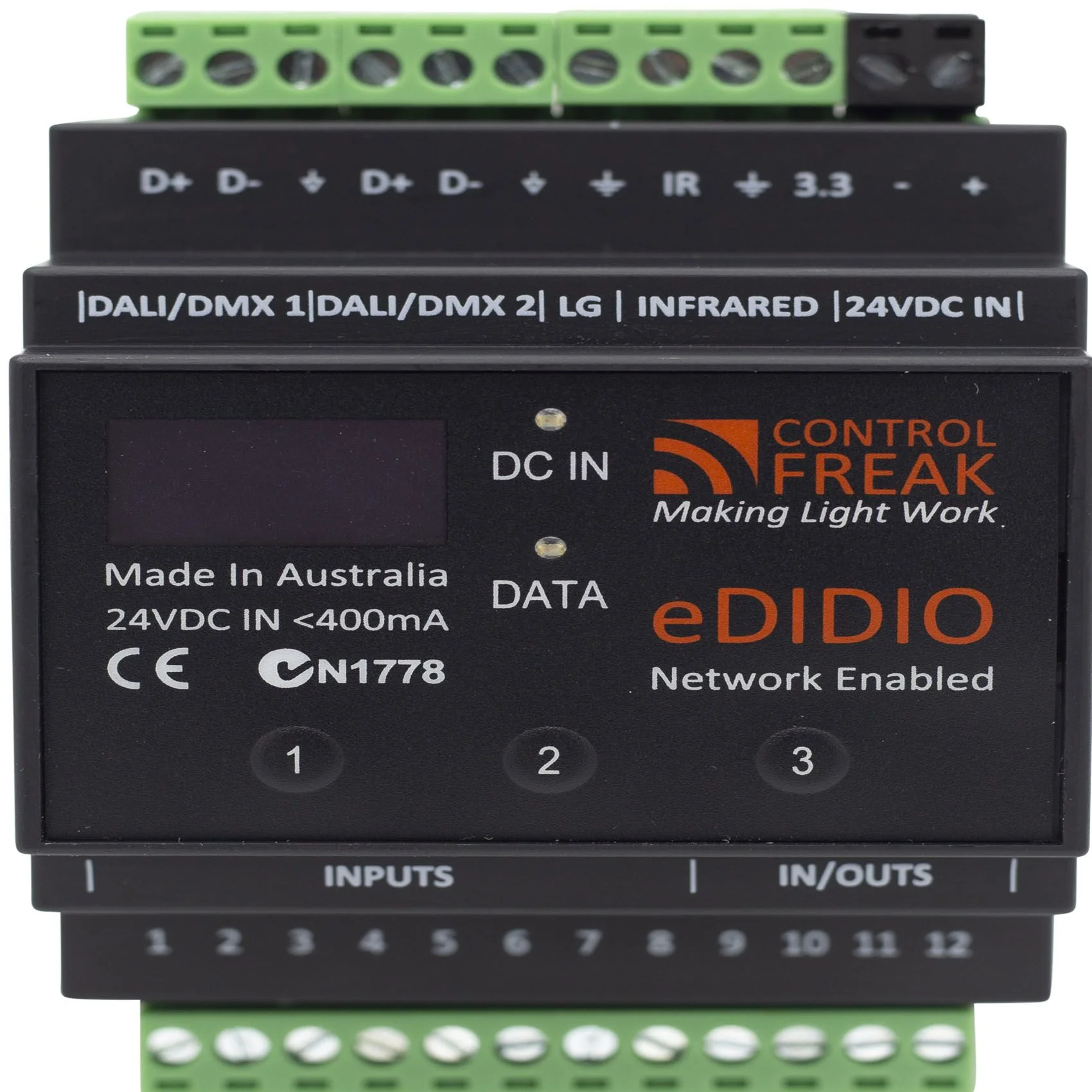 CRE-EDIDIO-10-1D-1X, Ethernet DALI/DMX Gateway