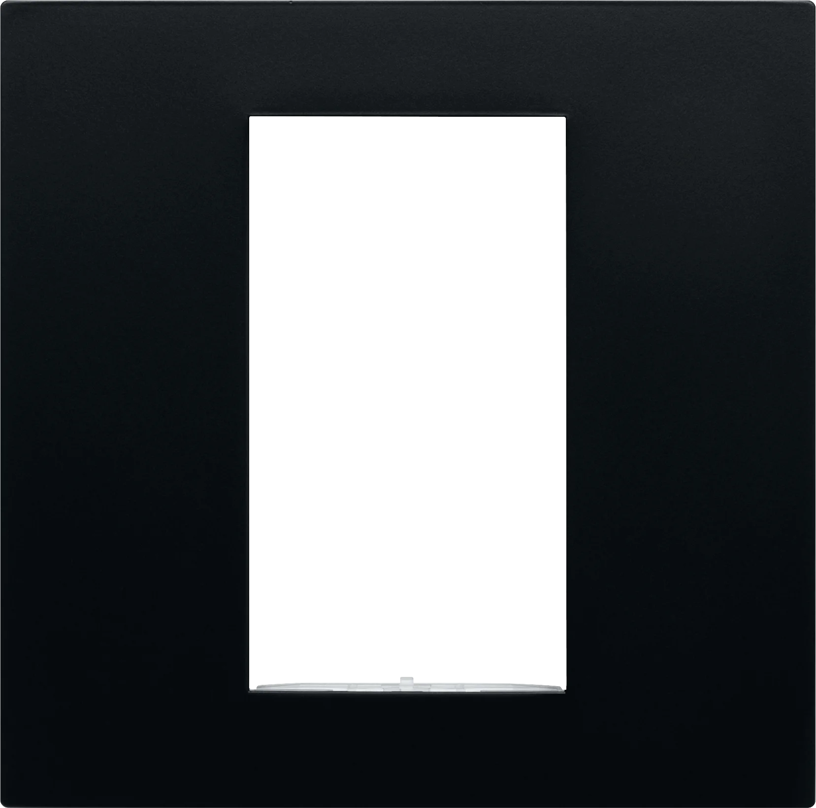 C4-SFP1-C-MB, Square Single Faceplate, Contemporary (Midnigh