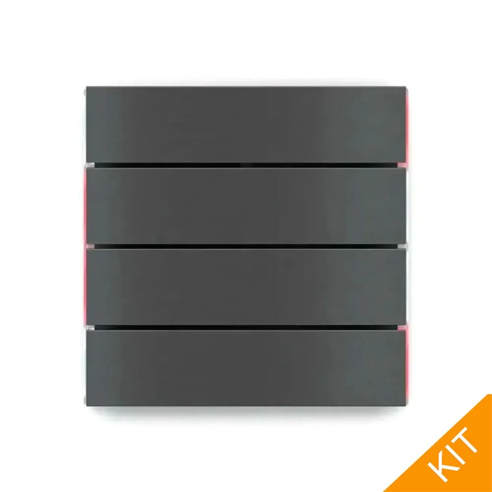 EK-ED2-TP-RW, FFseries NF, Carbon, 4 x horisont., rød/hvit