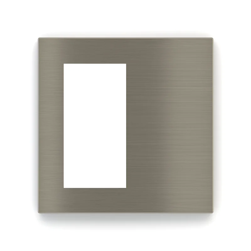 EK-DQT-GBR, Square plate, Window 30x60, METAL Nickel