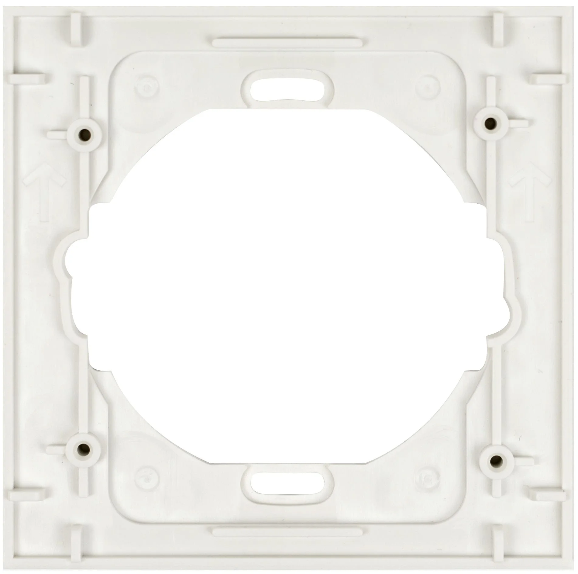 C4-SSTR-SW, stk., Square Single Trim Ring (Snow White)