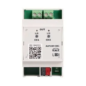 A2F16H-SEC, KNX Secure switching actuator 2 fold, C load