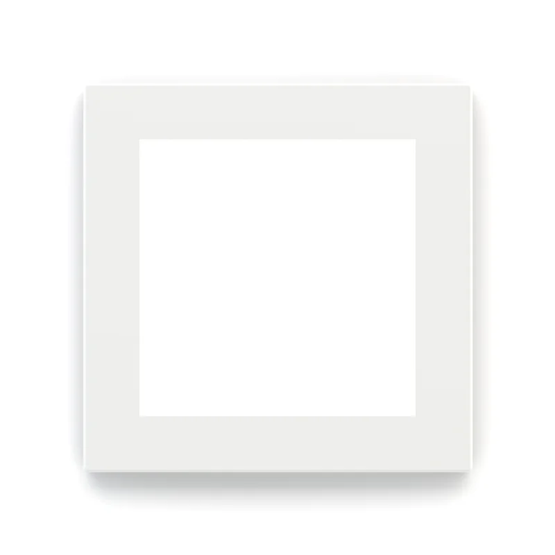 EK-DQS-FBM, Square plate DEEP in Fenix 60X60 - Malé white