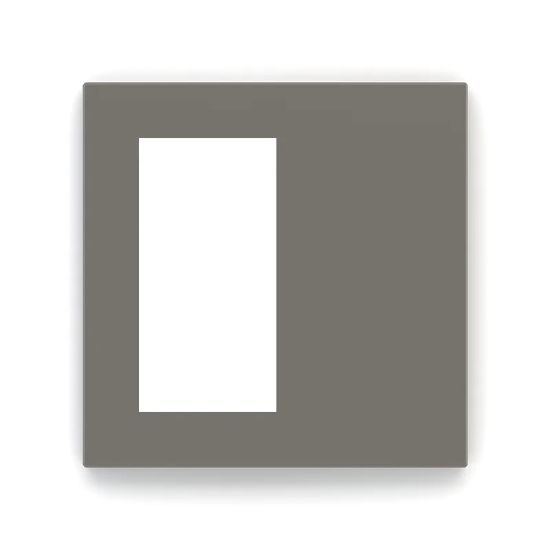 EK-DQT-FGL, Square plate, Window 30x60, FENIX Grey London