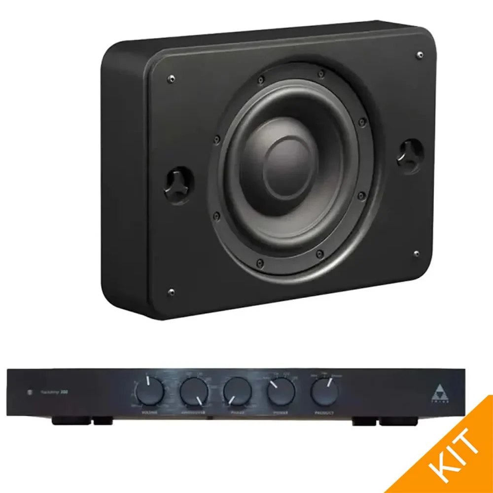 2 x OnWall Bronze SlimSubs with RackAmp 300