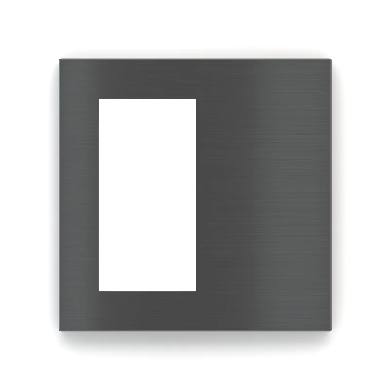 EK-DQT-GBU, Square plate, Window 30x60, METAL Carbon