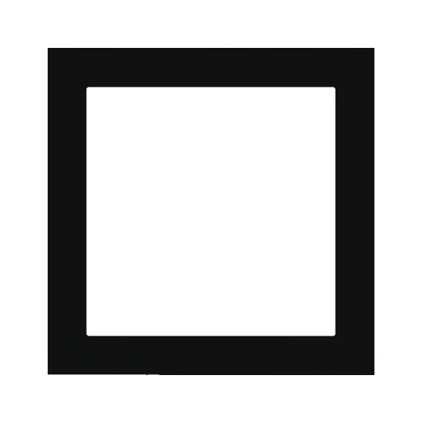EK-DQG-GAE, Deep square plate 55x55mm, Plastic Intense Black