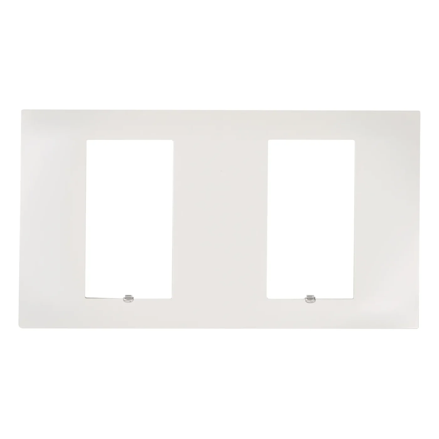 C4-SFP2-SW, Square Dual Faceplate (Snow White)