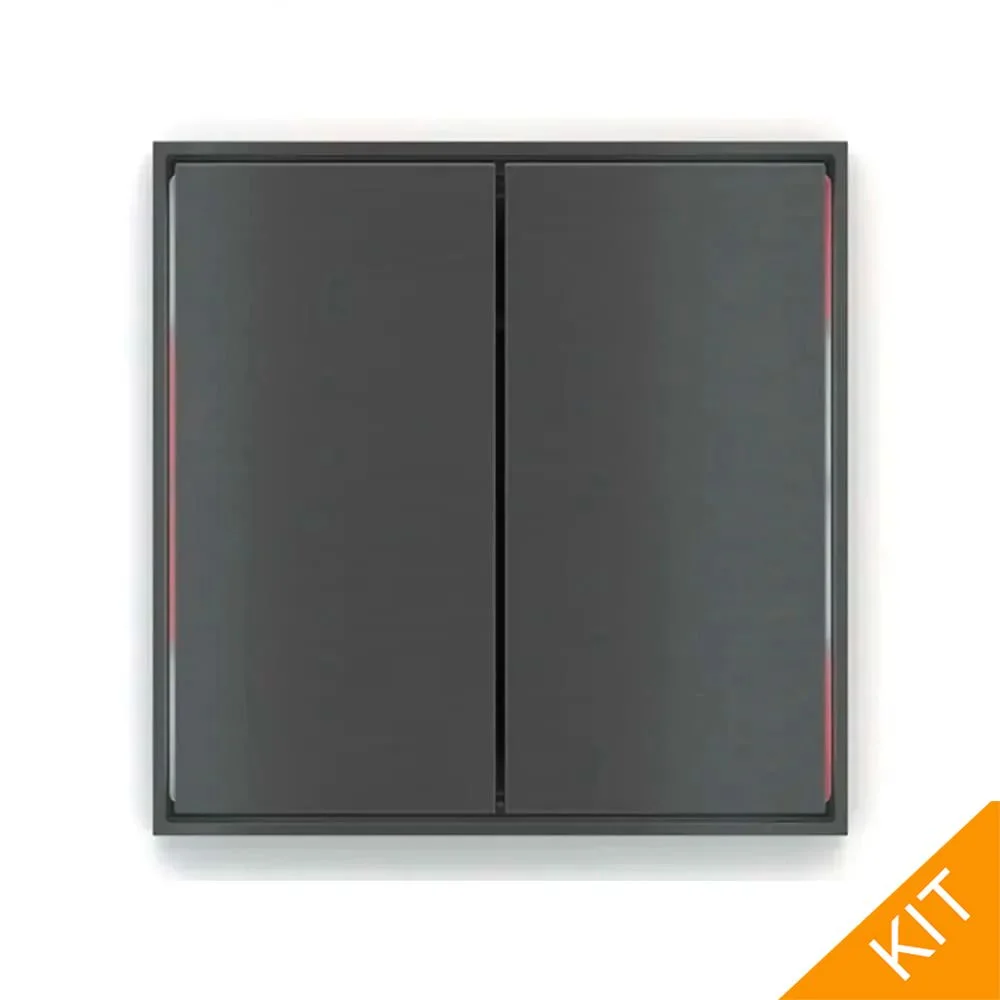 EK-ED2-TP-RW, FFseries FORM, Carbon, 2 x knapp, rød/hvit