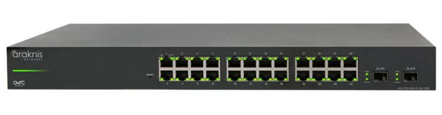 AN-210-SW-F-24-POE, 24-port L2 Man. Giga. Swi