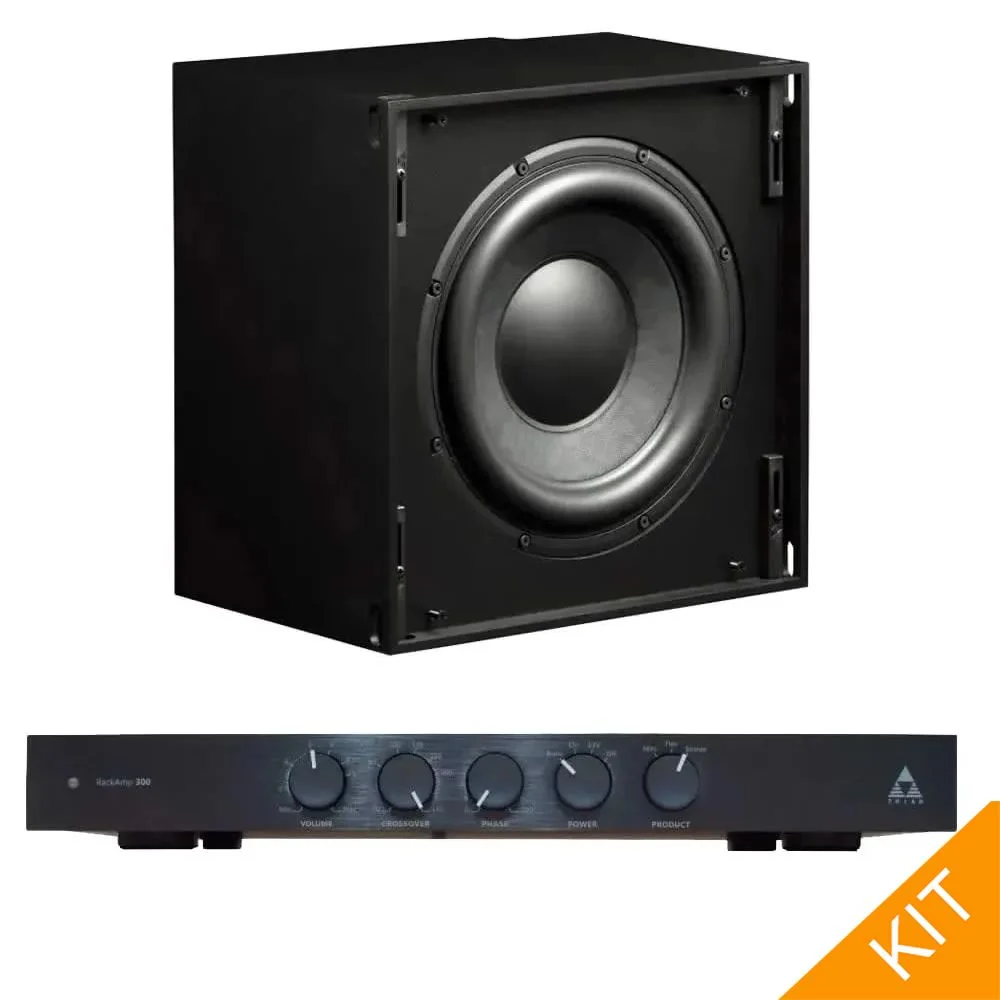 2 x InCeiling Bronze/10 Sub with RackAmp 300