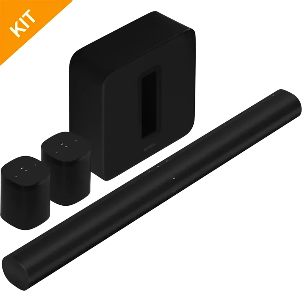 Ikke i bruk - Sonos ARC 5.1.2 surround pakke i sort