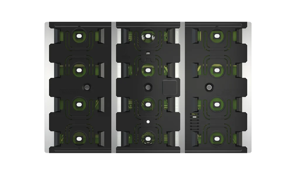 EK-EH2-TP-RW, Pushbutton 6-fold - red/white LED