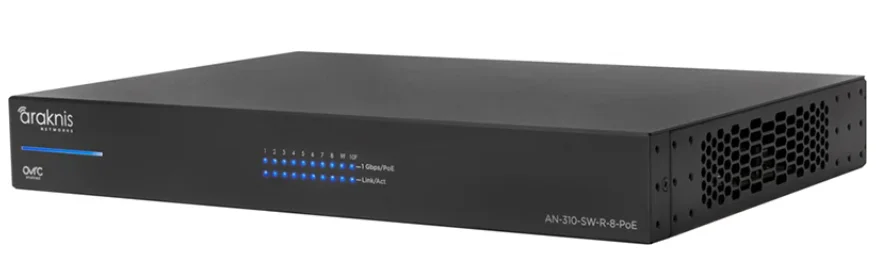 AN-310-SW-R-8-POE, 8-port L2 Manag. Giga. Switch w/Full PoE+