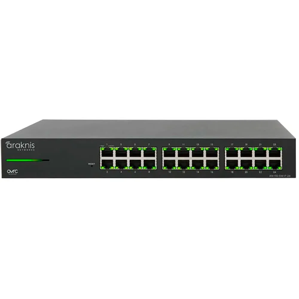 AN-110-SW-F-24, 24-port Unmanaged + Gigabit Switch