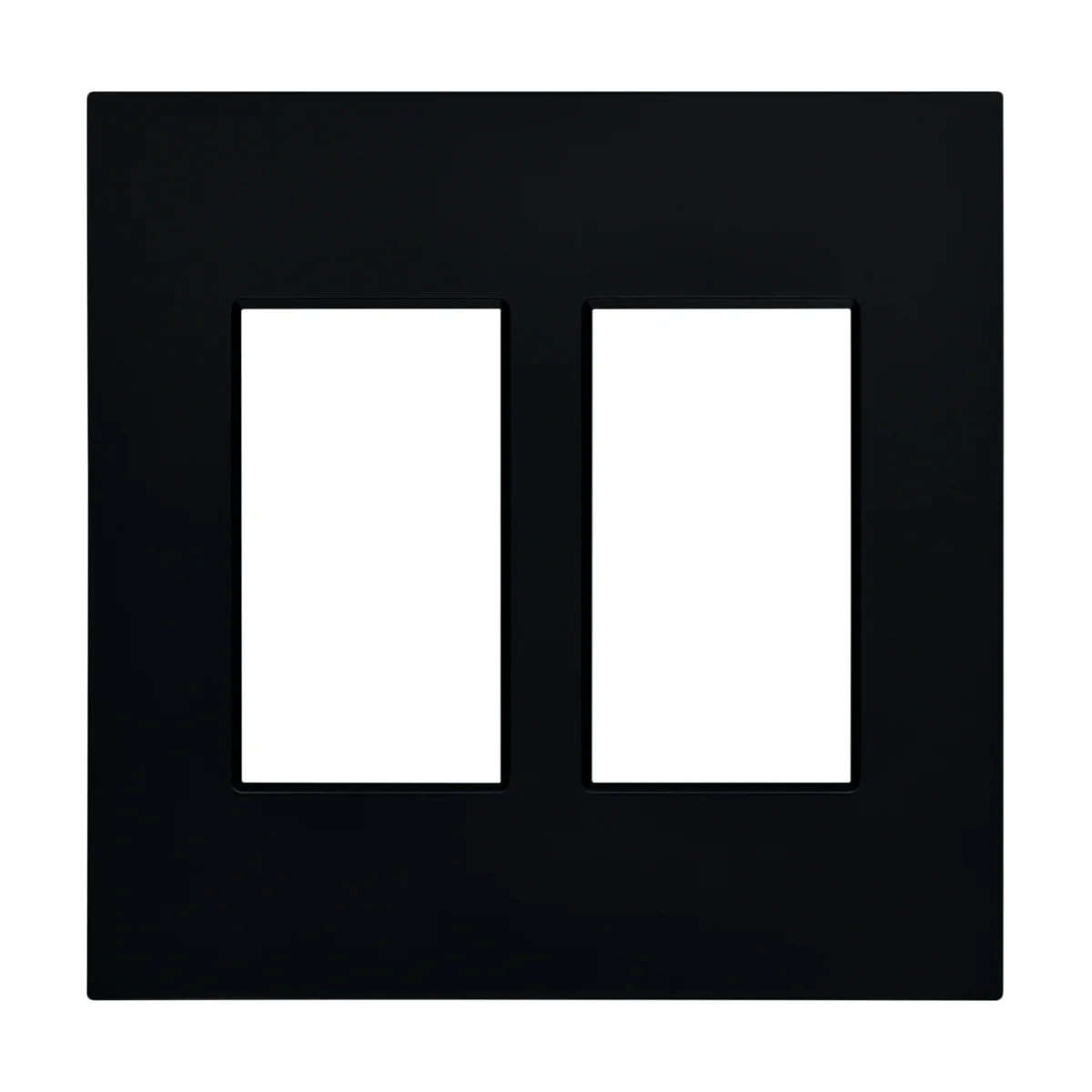 C4-FP2-C-MB, Contemporary, 2 Gang (Midnight Black)