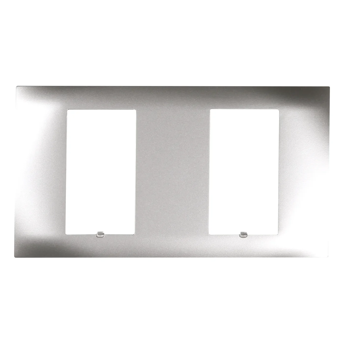 C4-SFP2-AU, Square Dual Faceplate (Aluminum)