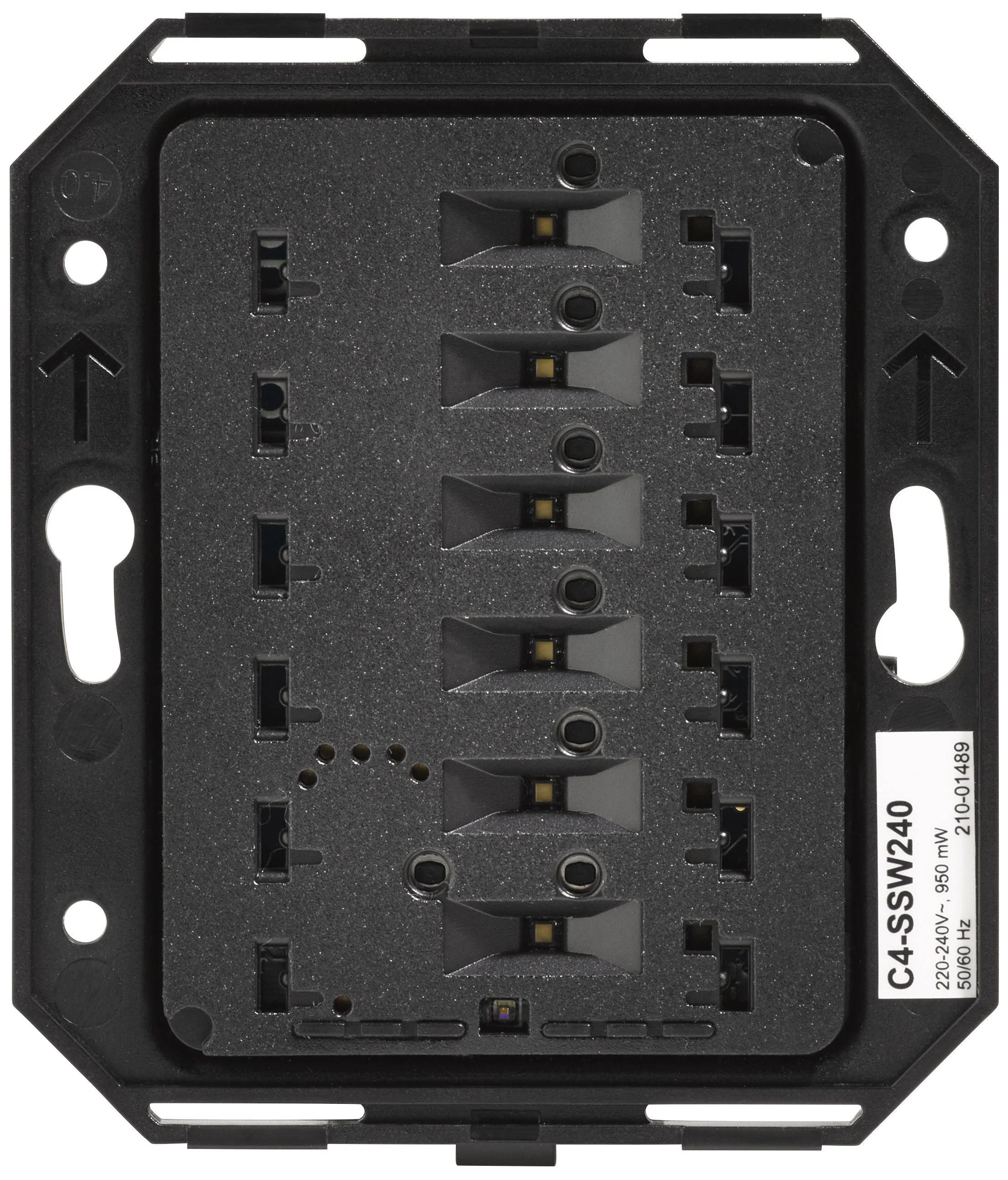 C4-SSW240-N, Square Wireless Switch, 240V - neutral