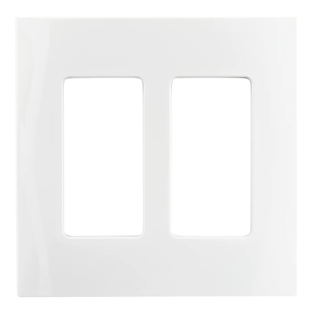 C4-FP2-WH, Faceplate, Two-Gang - white