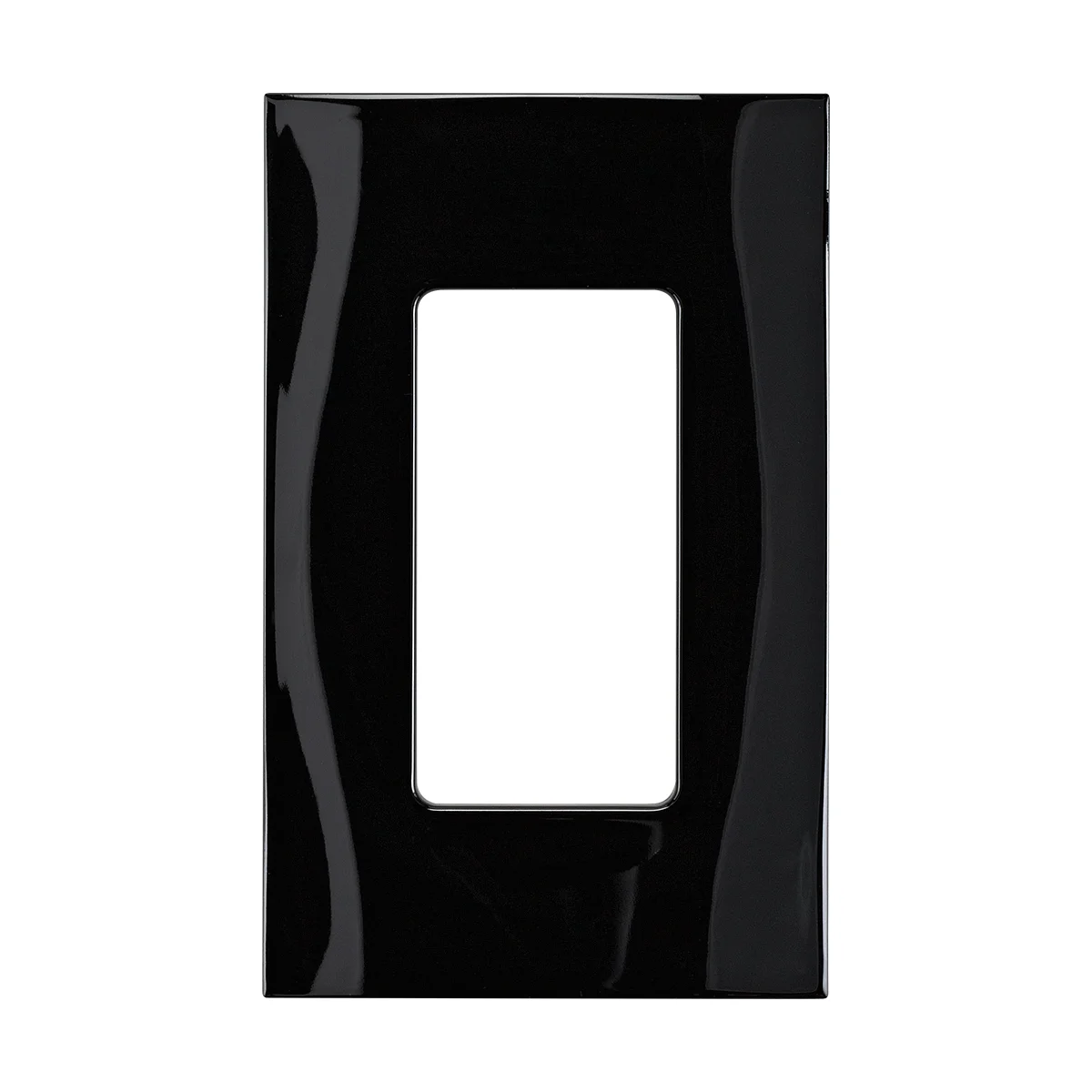 C4-FP1-BL, Faceplate, One-Gang, Black