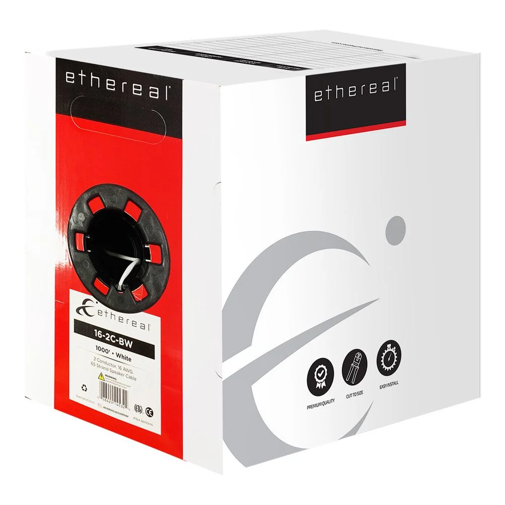 16-2C-BW, White 1000FT Box