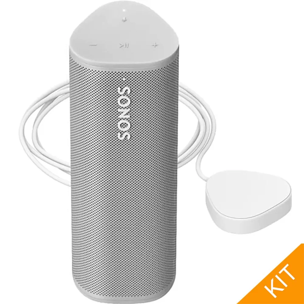 Sonos ROAM bundle med trådløs lader i hvit