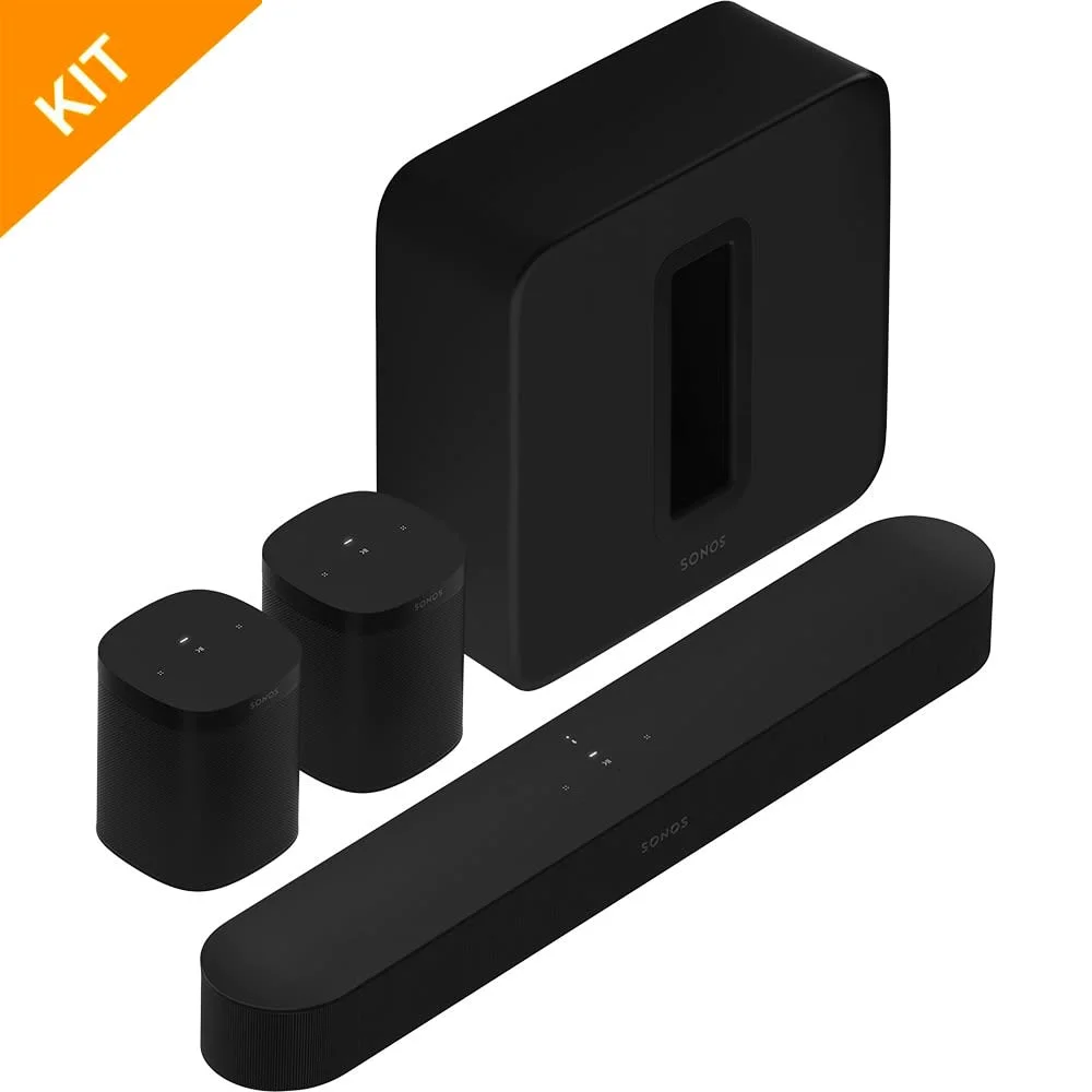 Ikke i bruk - Sonos BEAM gen.2 - 5.1 surround pakke i sort