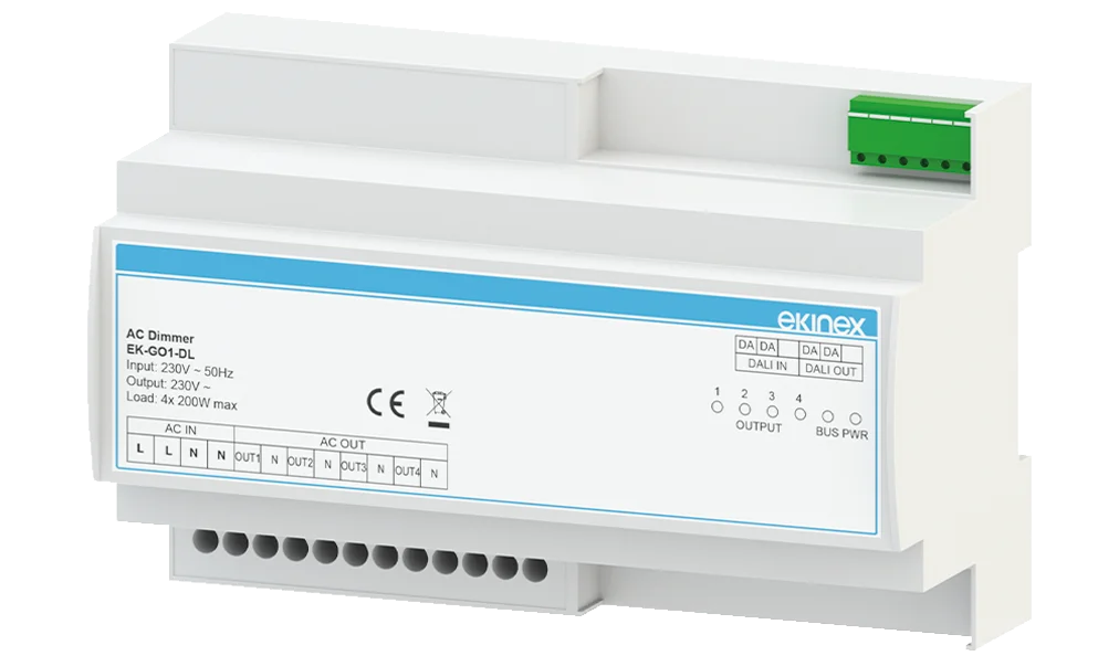 EK-GO1-DL, DALI DIMMER 4 CHANNELS 230 VAC