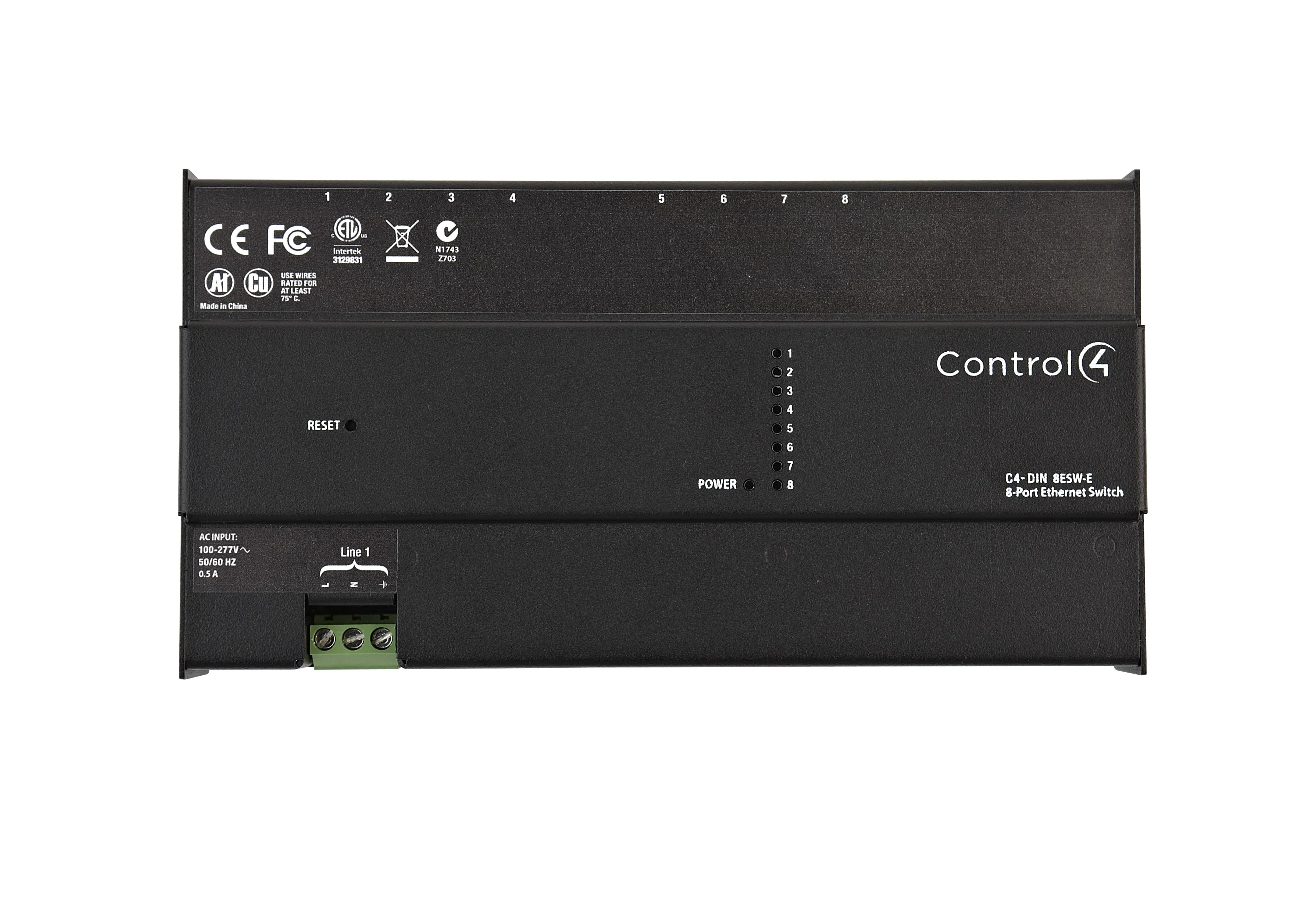C4-DIN-8ESW-E, 8-Port Ethernet Switch