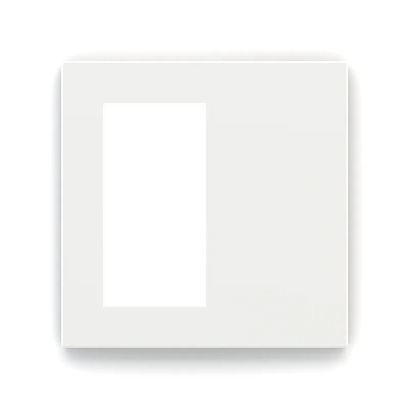 EK-DQT-FBM, Square plate, Window 30x60, FENIX Malé White