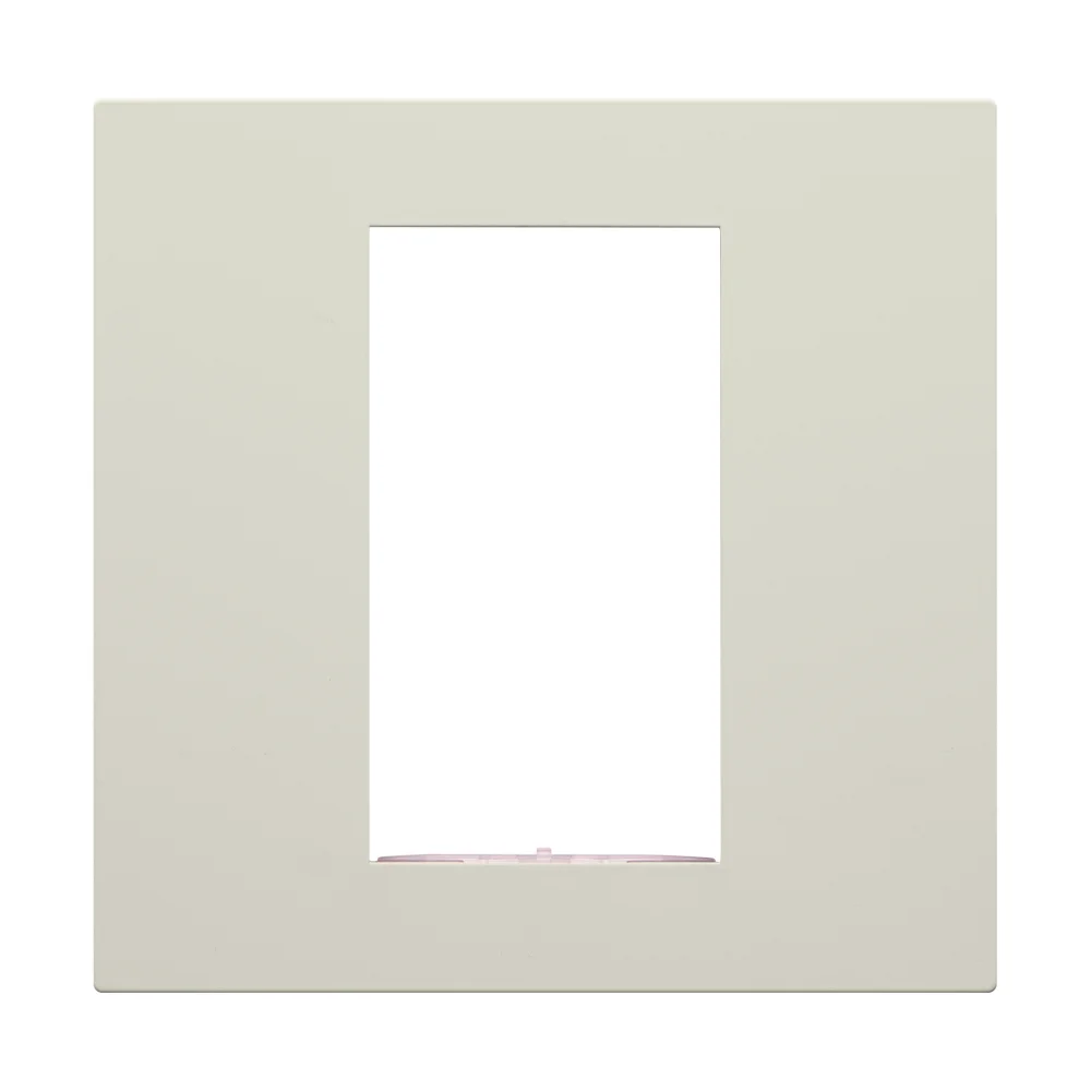 C4-SFP1-C-BI, Square Single Faceplate, Contemporary (Biscuit