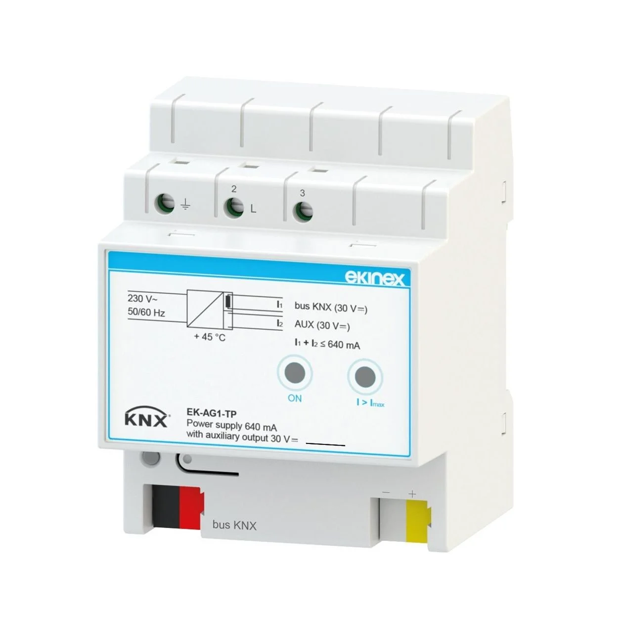 EK-AG1-TP, Bus power supply 640 mA with auxiliary output 30