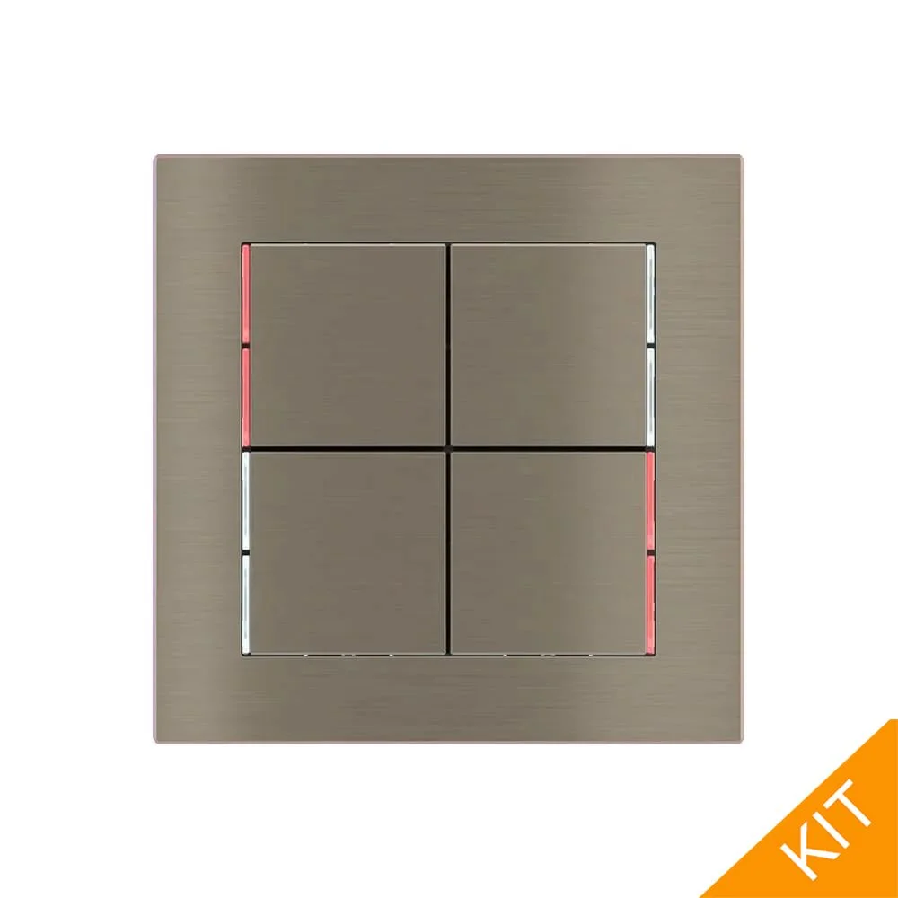 Ekinex E13-RW, 71series, Nickel, 4 x knapp, DEEP