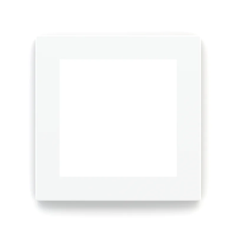 EK-DQS-GAA, square plate plastic window 60x60mm, white