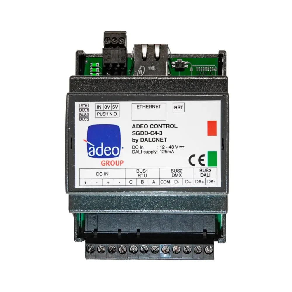 Adeo SGDD-C4-3 server Gateway DMX512 and DALI*