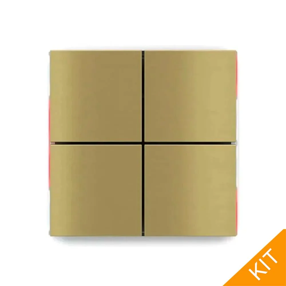 EK-ED2-TP-RW, FFseries NF, Brass, 4 x knapp, rød/hvit