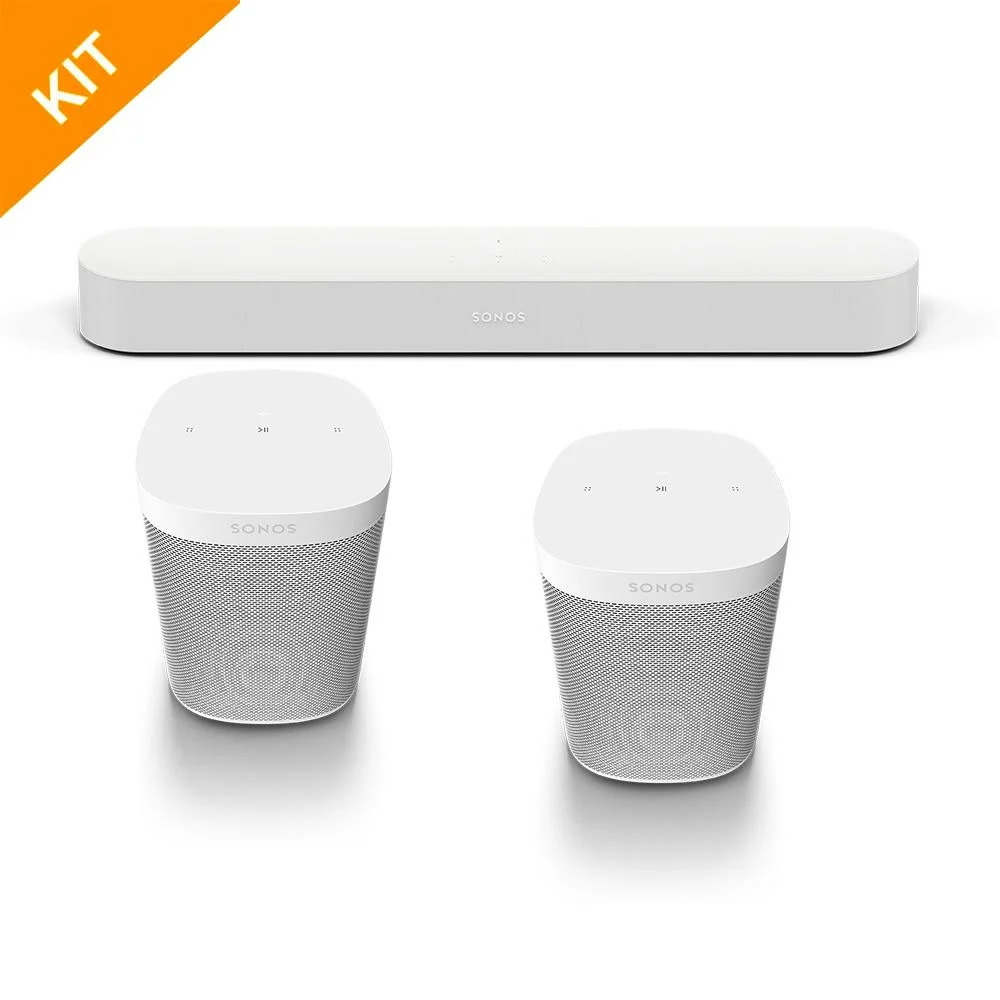 Ikke i bruk - Sonos BEAM gen.2 lydpakke i hvit