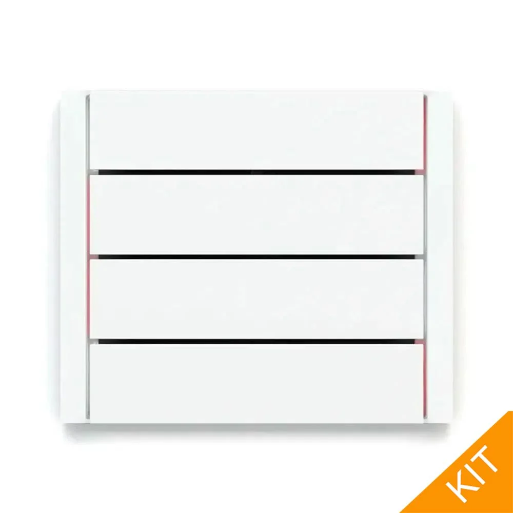 Ekinex ED2-RW, FFseries, hvit, 4 x vertikal rocker, FLANK