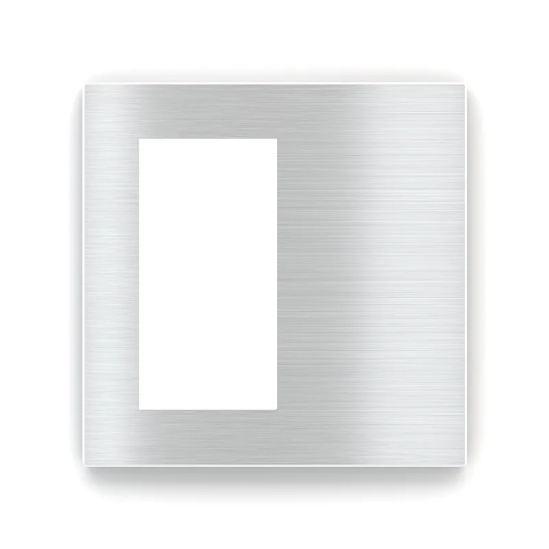 EK-DQT-GBQ, Square plate, Window 30x60, METAL Aluminum