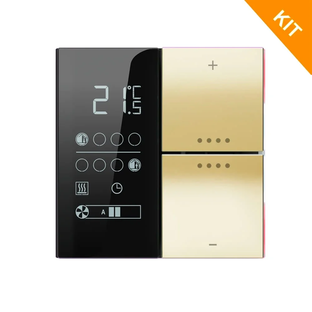 Ekinex EP2-TP-RW-NF, temp. & 2 knapp, HT Champagne, FF NF