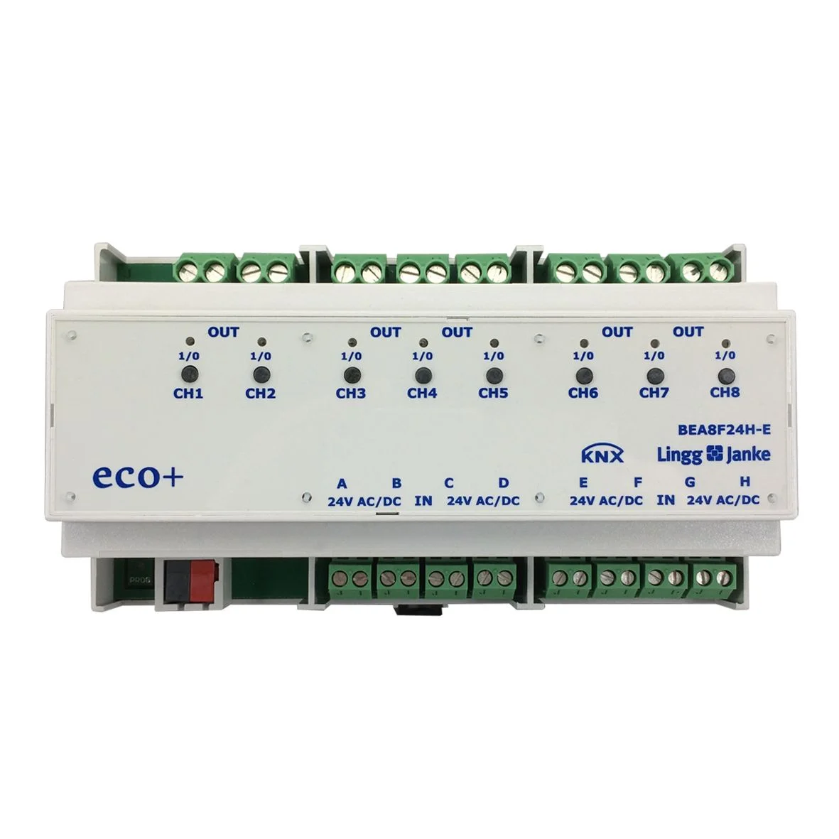 BEA8F24H-SEC, KNX Secure binary input / binary output 8 fold