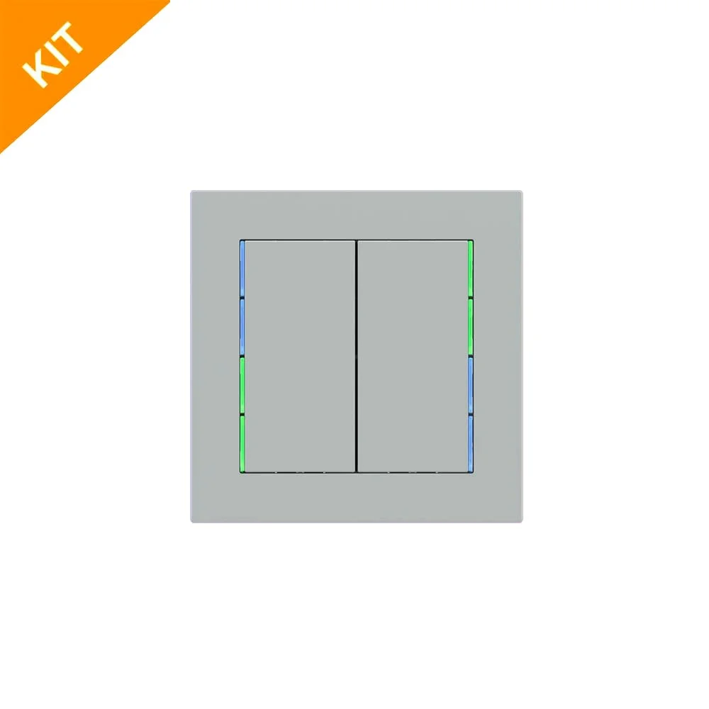 Ekinex E12, 71series, Grey Ephesus, 2 x knapp, DEEP